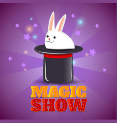 Magic Hat Trick Show Background Poster