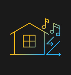 Sound Insulation Gradient Icon For Dark Theme