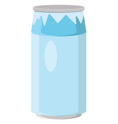 Blue Soda Can On A White Background