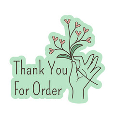 Thank You For Order Product Package Or Letter