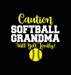 Softball Grandma Funny