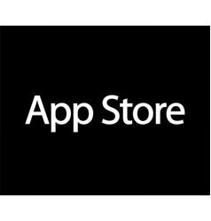 App Store Symbol Logo Icon White Design