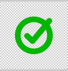 Checkmark Icon Isolated On Transparent Background