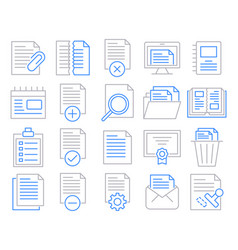 Icons Set Of Documents