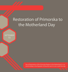 Restoration Of Primorska To The Motherland Day