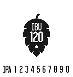 Ibu Index Logo Hop Pine Black Silhouette