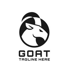 Simple Goat Side View Logo Design