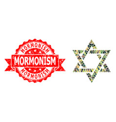 Grunge Mormonism Seal And David Star Triangle