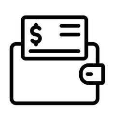 Wallet Thick Line Icon