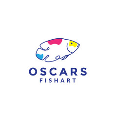 Animal Fish Oscar Abstract Line Logo