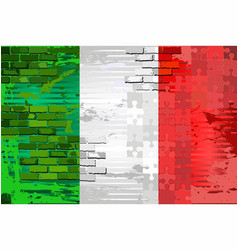 Grunge Abstract Flag Italia