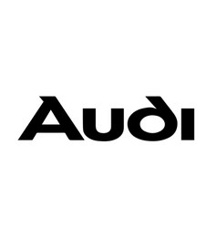 Audi Brand Symbol Logo Name Black Design