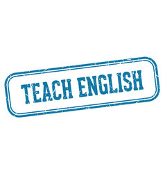 Teach English Stamp Teach English Rectangular