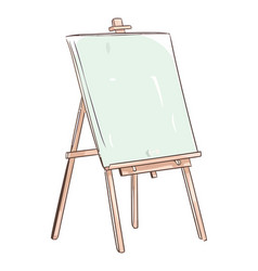 Blank Canvas On Easel