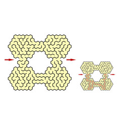 Four Connected Hexagons Labyrinth Children