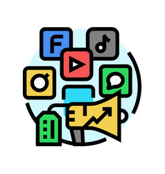 Social Media Tools Color Icon