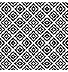 Black and white squares pixel art seamless pattern