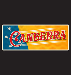 Canberra Australian Vintage City Plate