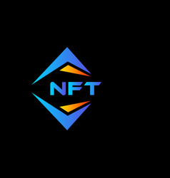 Nft Abstract Technology Logo Design On Black