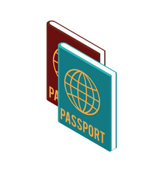 Passports Isometric Icon