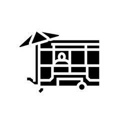 Food Cart Glyph Icon