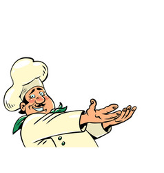 Joyful Chef Man In White Uniform Cooking