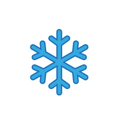 Blue Snowflake Icon Winter Background