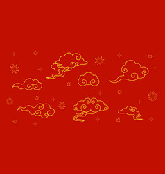 Chinese New Year Auspicious Clouds Symbols