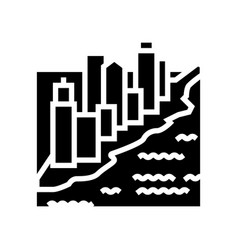 Manhattan New York Glyph Icon