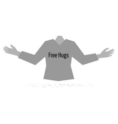 Torso Body With Open Hands Ready For Free Hug