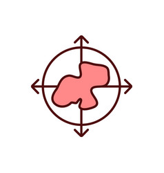 Tumor Size Measurements Rgb Color Icon