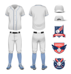 Baseball Jersey Uniform Realistic Mockup