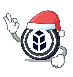 Santa Bancor Coin Mascot Cartoon