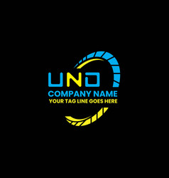 Und Letter Logo Design Simple And Modern