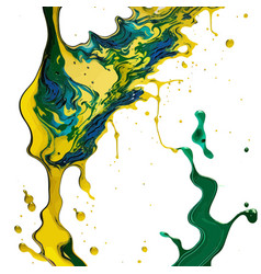 Green And Gold Marbled Alcohol Ink Texture