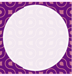 Round Frame On Background Of Abstract Geometric