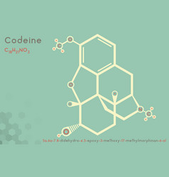 Infographic Molecule Codeine