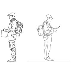 Line Art Of Mailman