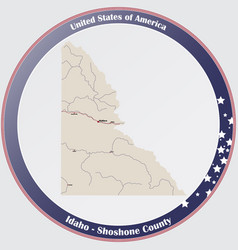 Map Shoshone County In Idaho