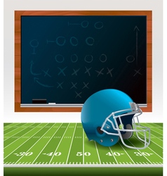 American Football Chalkboard Helmet