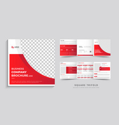 Business Square Trifold Brochure Design Template