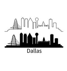 Dallas City Skyline