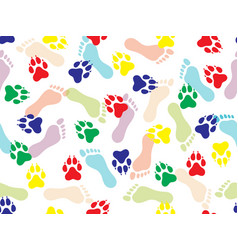 Colorful Seamless Pattern Imprint Bare