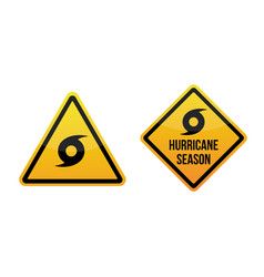 Hurricane Weather Alert Warning Signs Labels