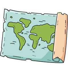 Map Cartoon Colored Clipart