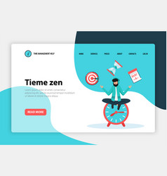 Time Management Web Concept Banner