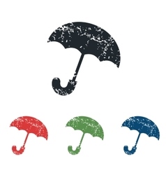 Umbrella Grunge Icon Set