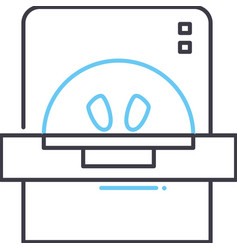 Ct Scan Line Icon Outline Symbol