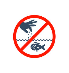 Black Icon Forbidden To Feed The Fish