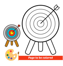 Coloring Book For Kids Archery Target